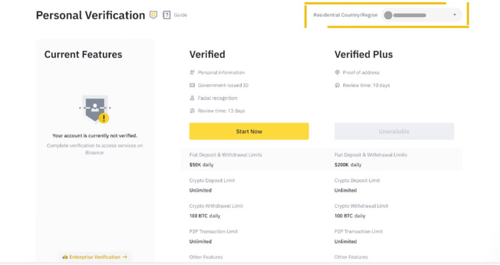 binance verification
