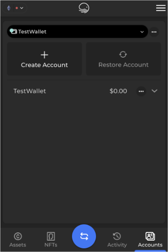 xdefi manage account
