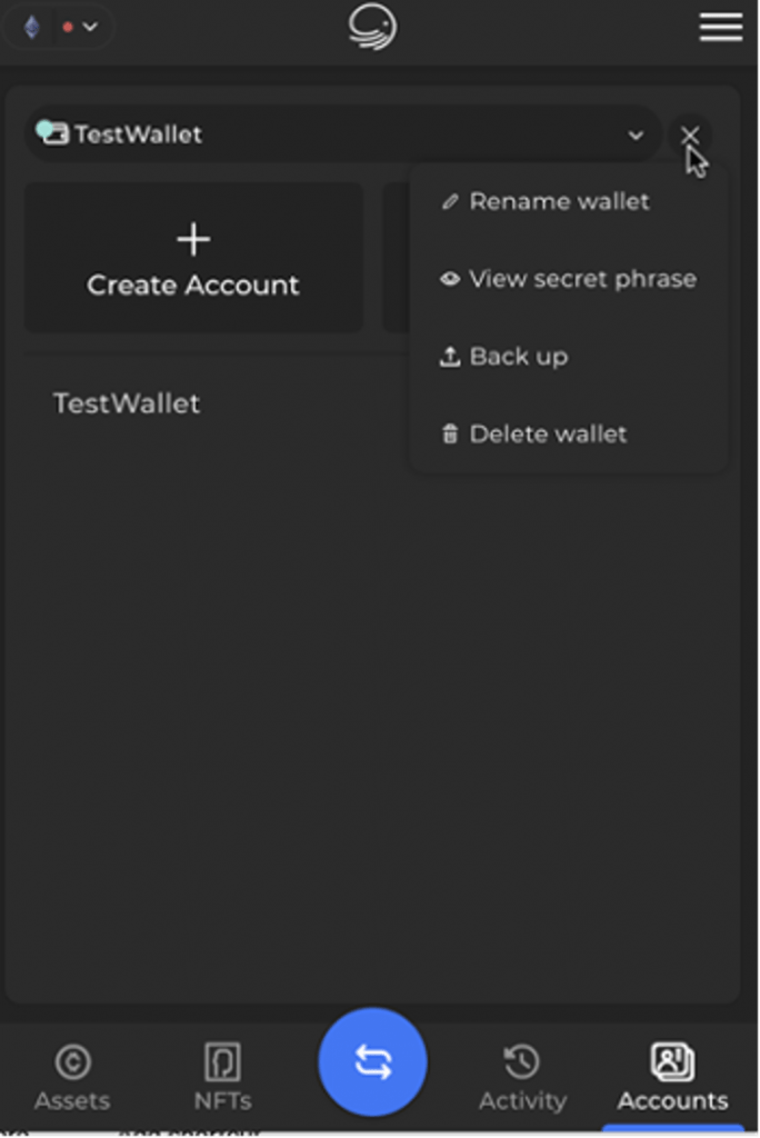 xdefi wallet delete