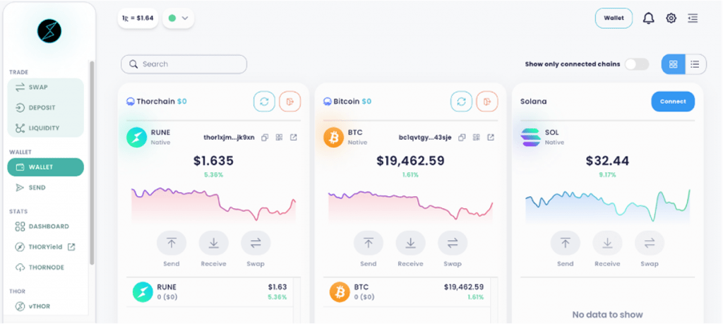 XDefi Wallet THORSwap