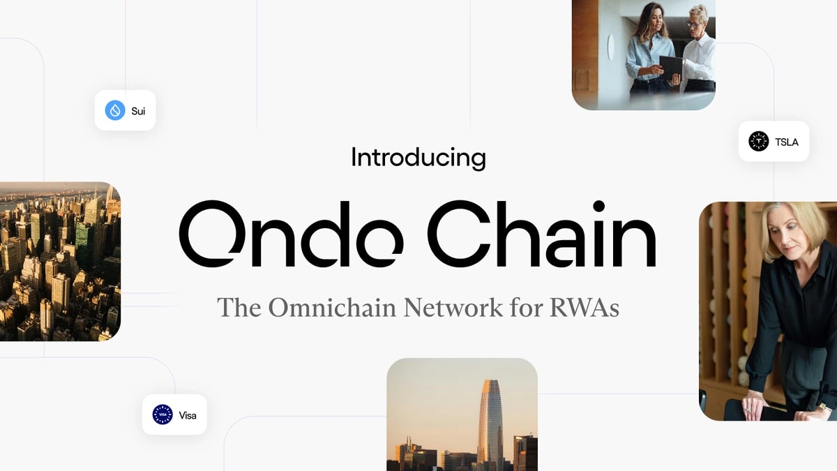 3. Ondo Finance unveils Ondo Chain, an omnichain network designed for real-world asset tokenization, bringing institutional finance onto blockchain technology..webp